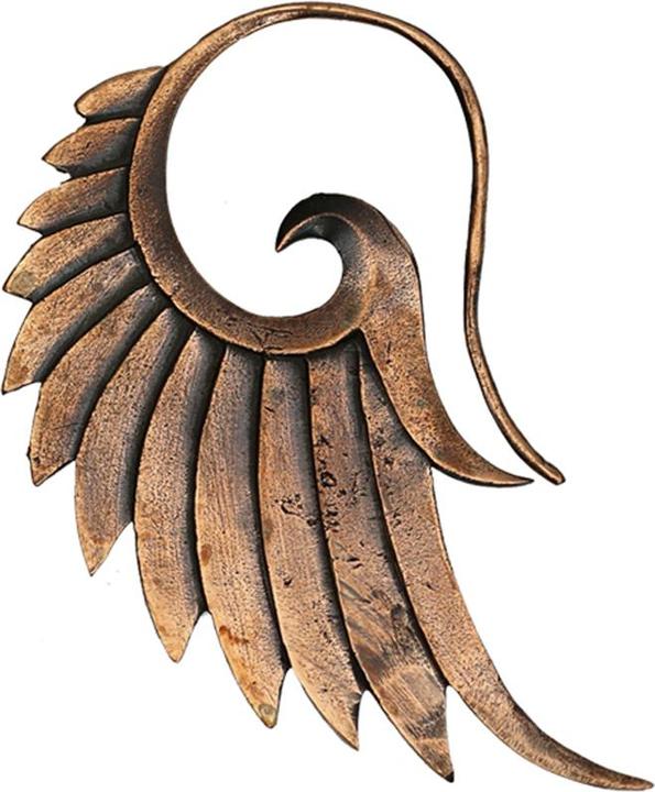 Immagine prodotto Star Piercing Ohrgewicht Spirale rosegold Engelsflügel (senza ottone, Bronzo)