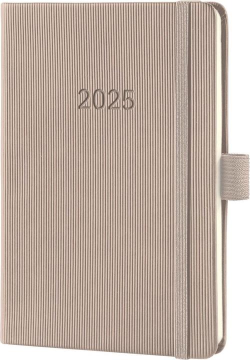 Sigel Weekly calendar 2025 C2561 1W/2S taupe 15.1x10.8cm (108 x 151 mm, German)
