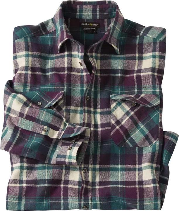 Produktbild Atlas For Men Kariertes Flanellhemd (L)