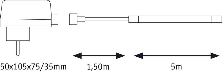 Actual product image Paulmann SimpLED (Warm white, 500 cm, Indoor)