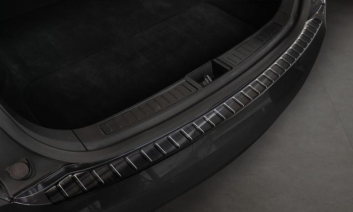 Produktbild Avisa Edelstahl Ladekantenschutz für Tesla Model S ab 2012 bis 2021 (Schwarz) (Heck)