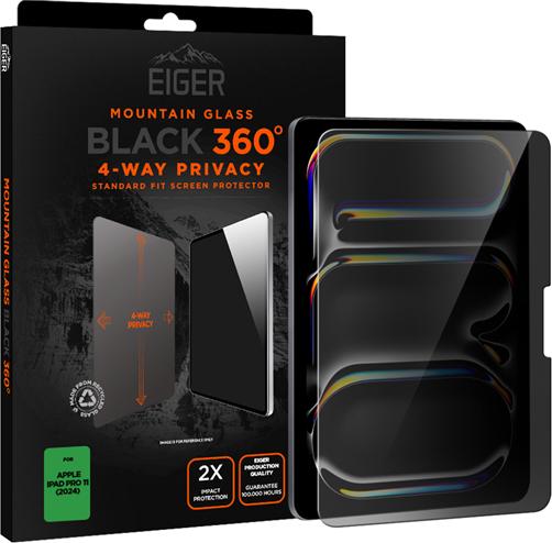 Image du produit Eiger 4-Way Privacy verre de protection visuelle plein écran Fit Mountain Black Privacy 360 Tablet (1 pièce(s), iPad Pro 11 2024 (M4))