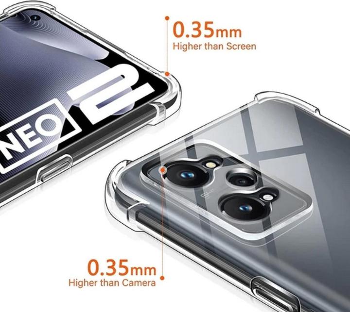 Actual product image Screenguard Realme GT Neo2 hull Crystal Soft Airbag Bumper (Realme GT Neo 2)