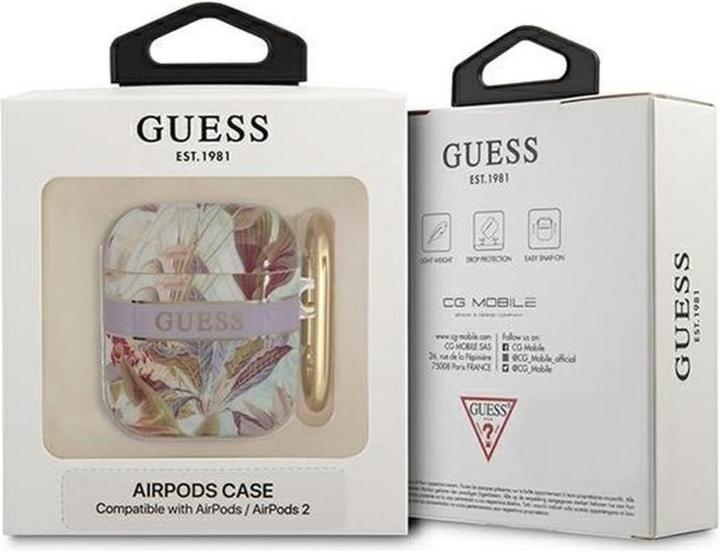 Actual product image Guess GUA2HHFLU AirPods cover purple (Headphone bag)