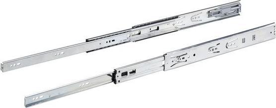 Produktbild Hettich Schubladenschiene Vollauszug 400 mm mit Anschlagdämpfung chromatiert 9126921 2 Stück
