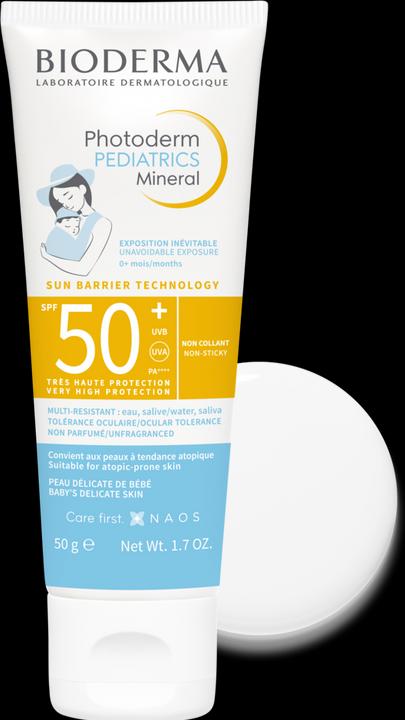 Immagine prodotto Bioderma Photoderm Pediatrics minerale SPF50+ (Crema solare viso, SPF 50, 50 ml, 50 g)