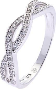 Oliver Weber Collection Oliver Weber - Charming silver ring with cubic zirconia Promise 63344 - Circuit: 61 mm (61)