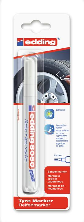 Immagine prodotto Edding Marcatore di pneumatici (Bianco, 4 mm, 1 x)
