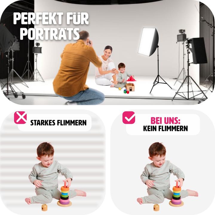 Actual product image tectake Studio light with softbox and tripod (Studio light)