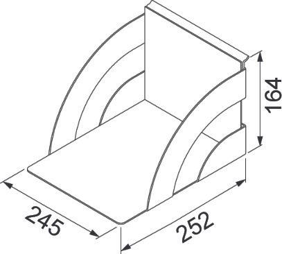 Actual product image OK-Line Folder tray for A4 paper Wall System (1 pcs.)