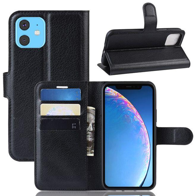Actual product image MU Classic Litchi Leather Bookcover Series (Apple iPhone 11)