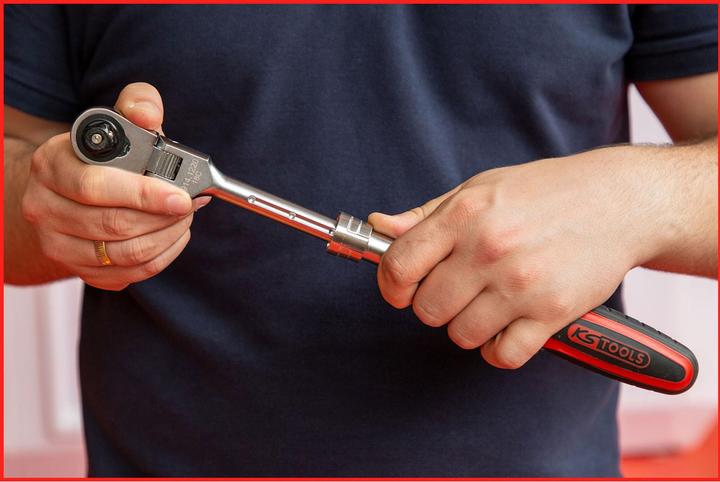 Produktbild KS Tools 1/2 SlimPOWER Teleskop-Gelenk-Umschaltknarre, 72Zahn (1/2")