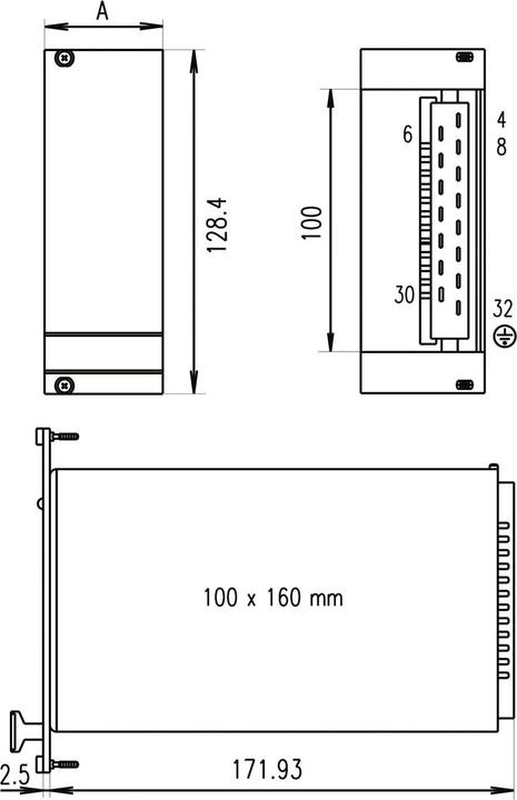 Actual product image Schroff MAX 124 maxpower 19" power supply unit 24VDC/4.2A