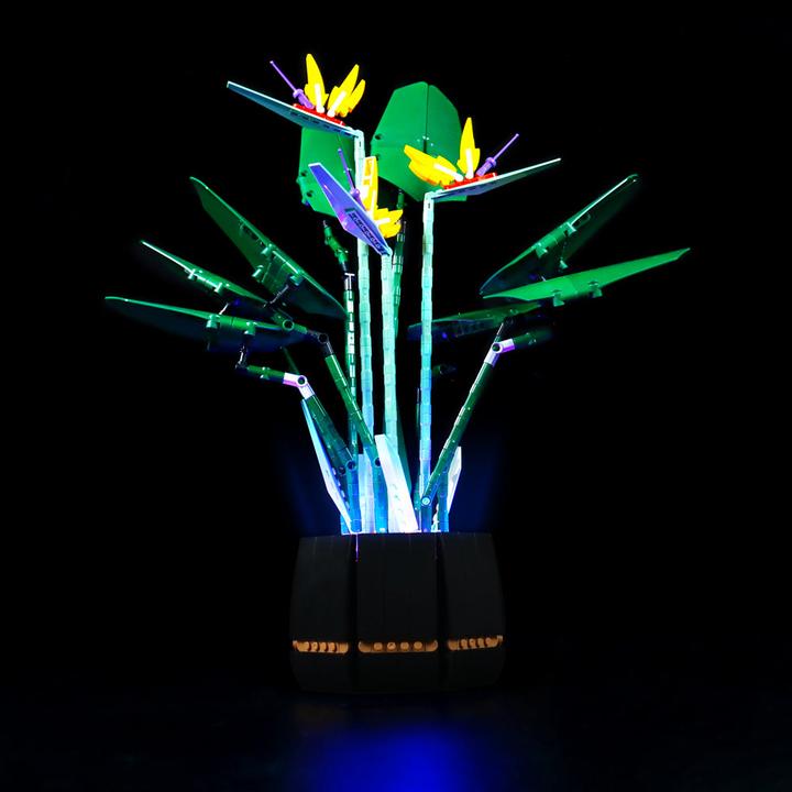Actual product image BrickBling LED light set for LEGO - Creator Expert - Bird of Paradise Flower (10289) incl. remote control