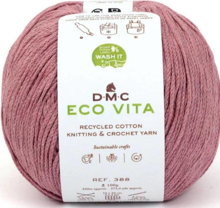 Actual product image DMC Wool Eco Vita 100 g, berry (250 m)