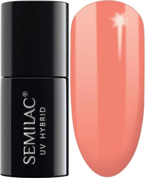 Actual product image Semilac 132 Orange Lollipop 7ml (Orange Lollipop, UV gel varnish)