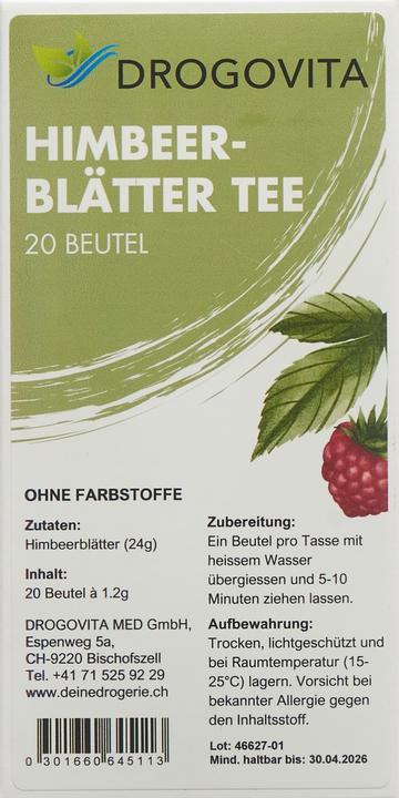 Image du produit Drogovita Feuilles de framboisier (82 g)