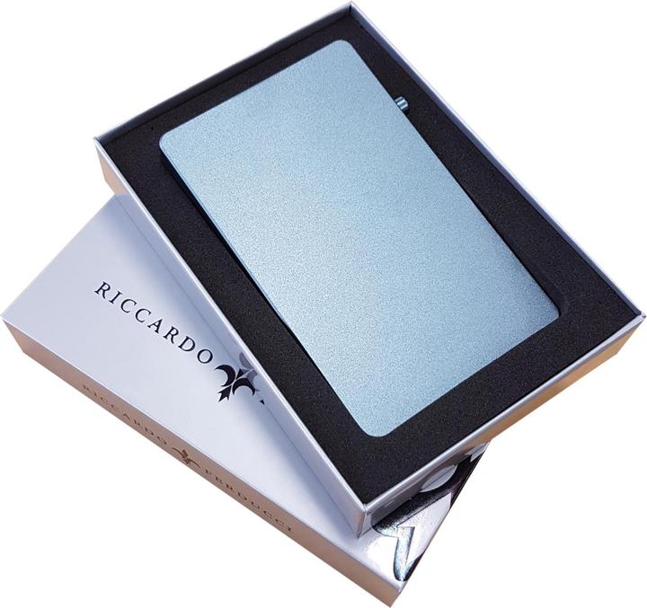 Image du produit Riccardo Ferducci Étui pour cartes de crédit, portefeuille, portefeuille slim, RFID, mini portefeuille