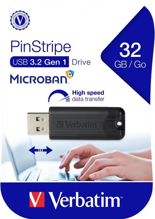 Produktbild Verbatim Store 'n' Go Pin Stripe (32 GB, USB-A)