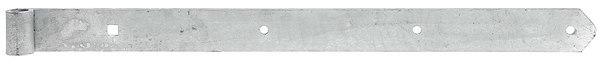 Produktbild GAH Ladenband Breite 45 mm Länge 600 x 45 mm Stärke 5 mm Stahl feuerverzinkt Ø 16 mm abgerundet