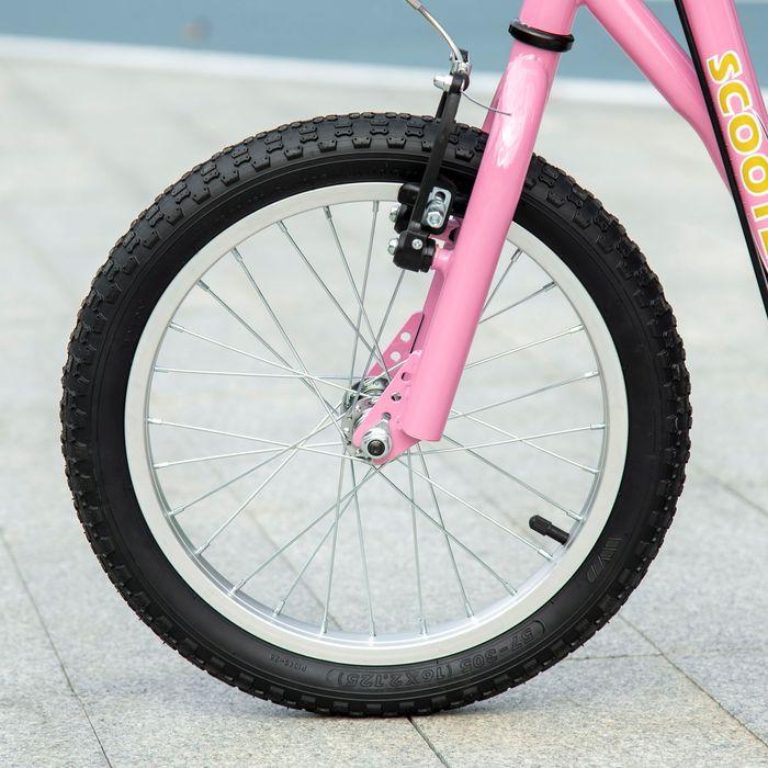 Image du produit Swisshandel24 trottinette avec freins 16/12 pouces trottinette Cityroller enfants Kickboard pour 5+ ans