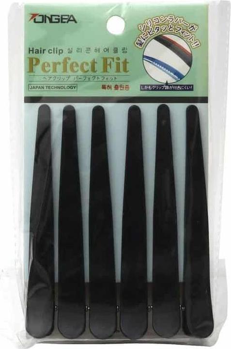 Ongea Perfect Haar Klammern 6 Stück (Schwarz) (6 Stk.)