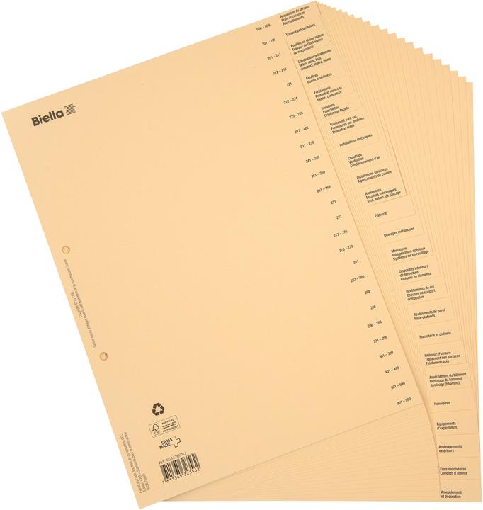 Actual product image Biella Register of Building Regulations, French