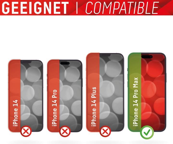 Actual product image Displex Real Glass, 2D Panzerglas (1 Piece, Apple iPhone 14 Pro Max)