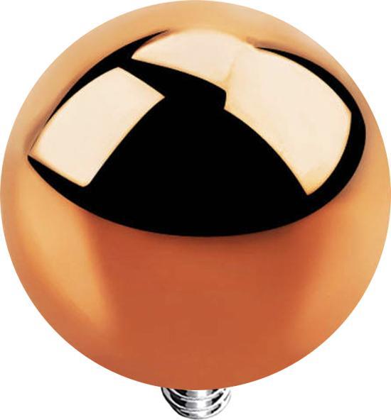 Image du produit Star Piercing Dermal Anchor Boule or rose (sans laiton, Acier chirurgical 316L)