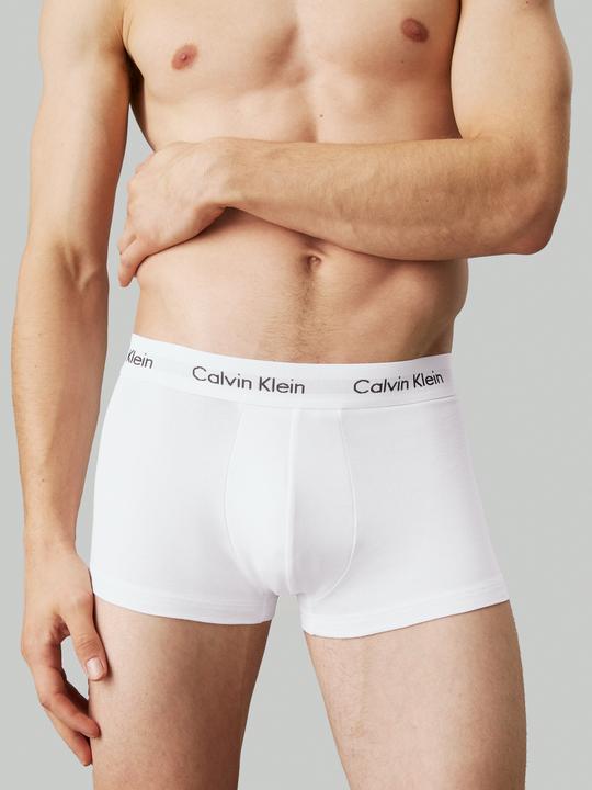 Produktbild Calvin Klein Low Rise Trunk "Cotton Stretch" weiss (S, 3er Pack)