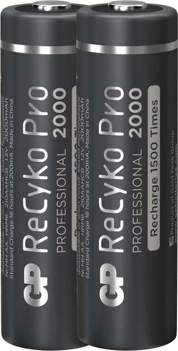 Actual product image GP Batteries Battery GP 2 x batteries aa/r6 GP recyko pro ni-mh 2000mah 210aahcb-5eb2 (2 pcs., AA, 2000 mAh)