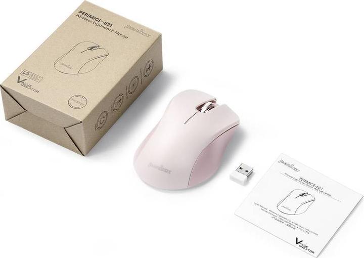 Actual product image Perixx PERIMICE-621 M Ergonomic Mouse Wireless Pink (Wireless)
