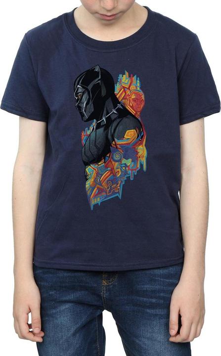 Actual product image Boys Black Panther Profile T-Shirt (152, 158)