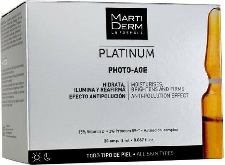 Actual product image Martiderm Platinum Photo-Age Ampoules (20 ml)
