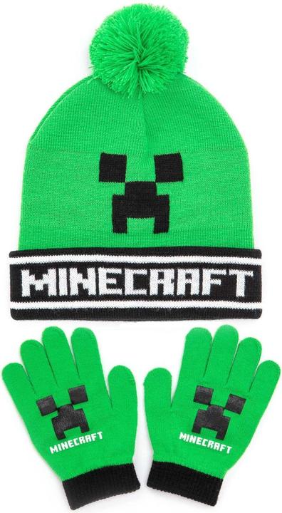 Minecraft Hut Und Handschuhset (One Size)
