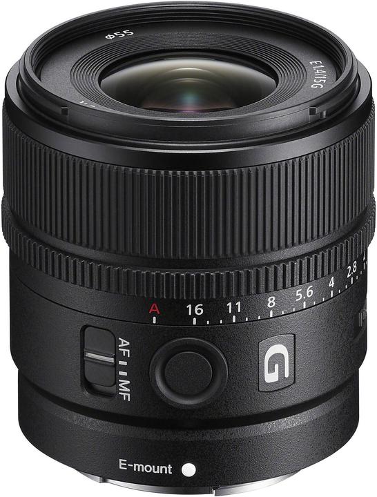 Sony E 15mm f/1.4 G (Sony E, APS-C / DX)