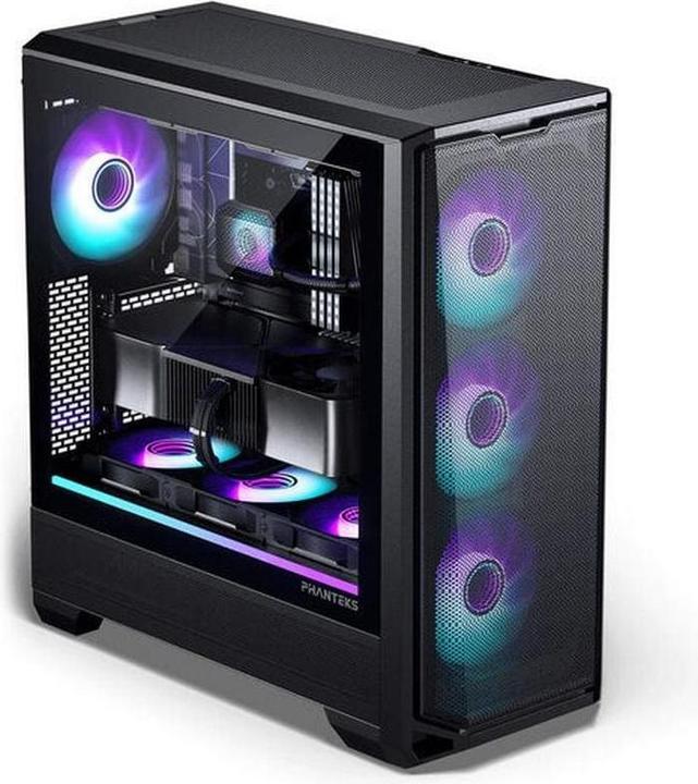 Actual product image Phanteks Eclipse G400A Midi-Tower, Tempered Glass, D-RGB - schwarz (mATX, Mini-ITX, ATX, E-ATX)