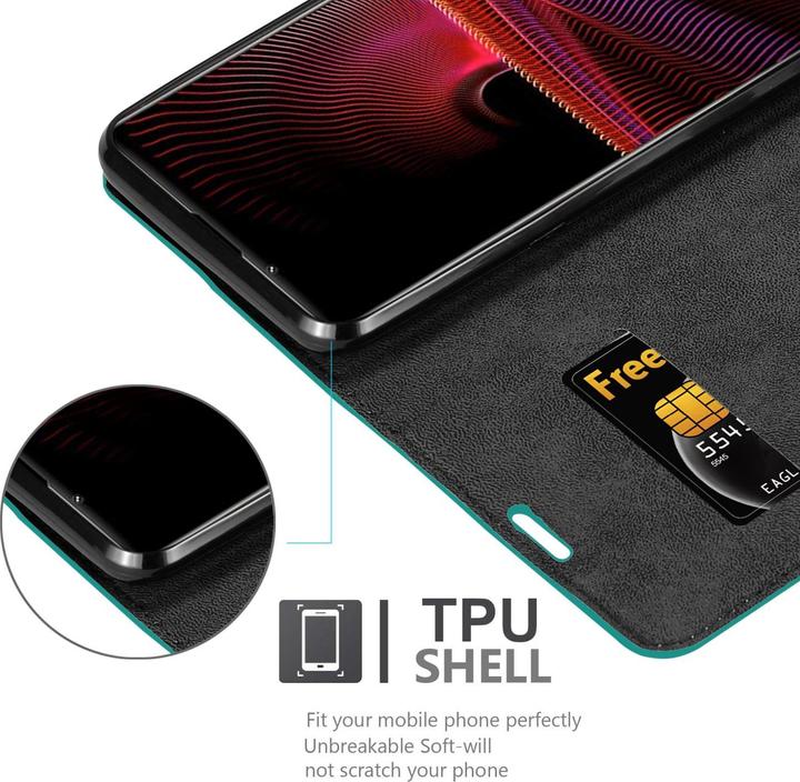 Actual product image Cadorabo Book Invis. Magnet sleeve (Sony Xperia 1 III)