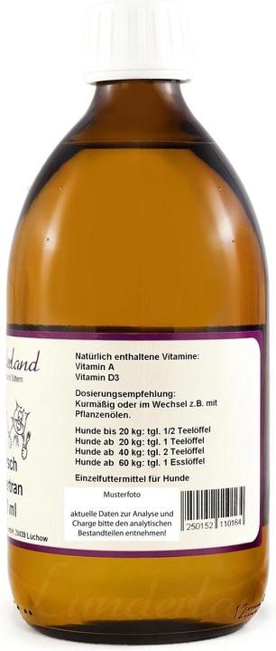 Image du produit Lunderland Huile de foie de morue pour l'alimentation complémentaire 250 ml (1 pcs, 264 g)