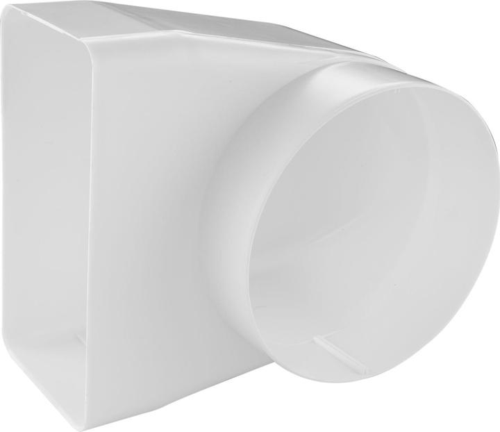 Actual product image IKM Flat duct/round duct system 150 90° deflector connector Ventilation duct
