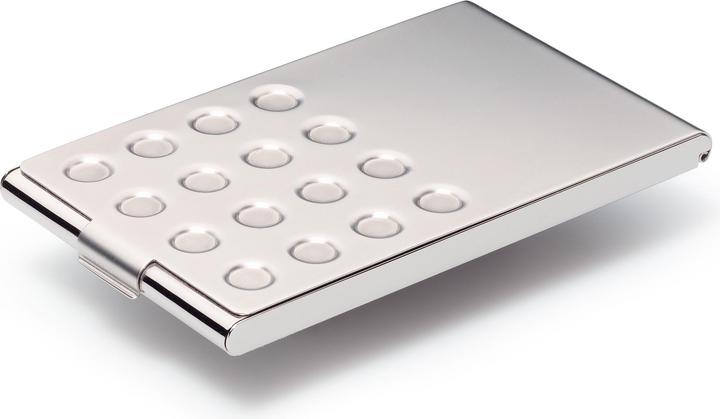 Produktbild Durable Visitenkartenetui Business Card Box Chrome (95 x 58 mm)
