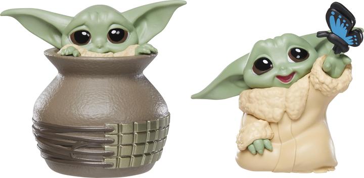 Productafbeelding Hasbro The Bounty Collection serie 4, 2-pack Grogu Figuren, Grogu met vlinder en in kruik