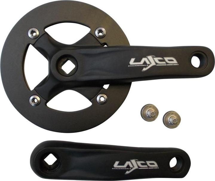 Actual product image Mustang Velo MU crankset 32T. 135mm aluminium black (135 mm)