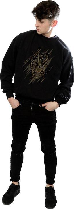 Immagine prodotto Felpa uomo Black Panther Gold Head in cotone (M)