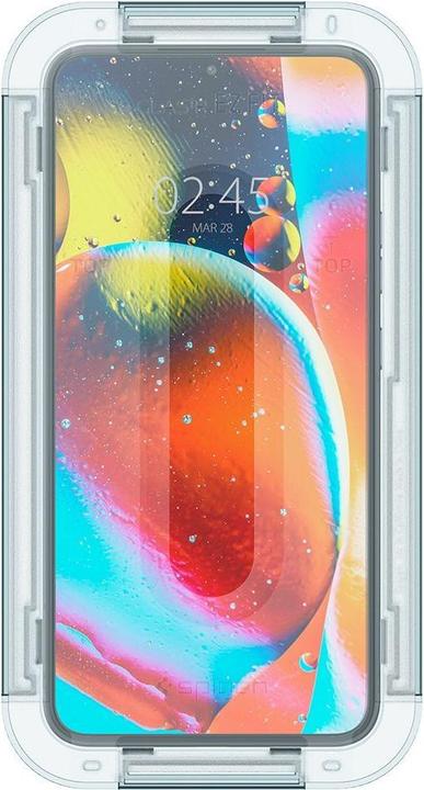 Actual product image Spigen Glas.TR Samsung S901 S22 2szt./2pcs "EZ FIT" AGL04151 szkło hartowane (2 Piece, Samsung Galaxy S22)