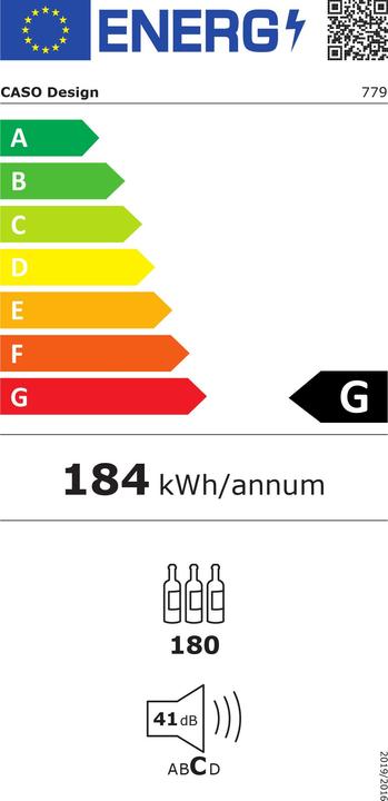 Energie-Label Caso WineChef Pro 180