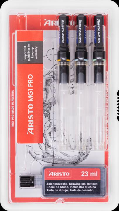 Actual product image Aristo Ink pen 3pcs assorted (Black, 3 x)