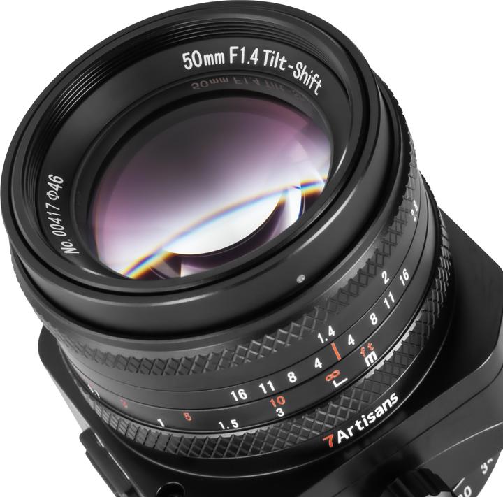 Immagine prodotto 7artisans 50 mm f/1.4 Tilt Shift Sony E (Sony E, APS-C / DX, Full-frame)
