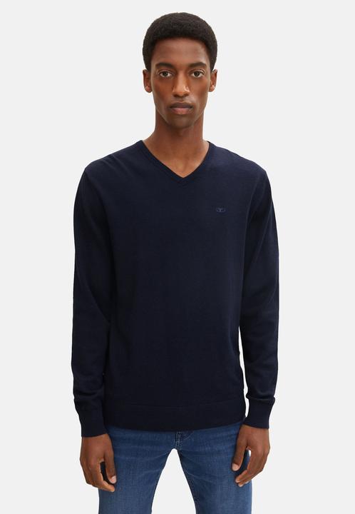 Image du produit Tom Tailor Pull en maille Basic Pull à col en V (3XL)