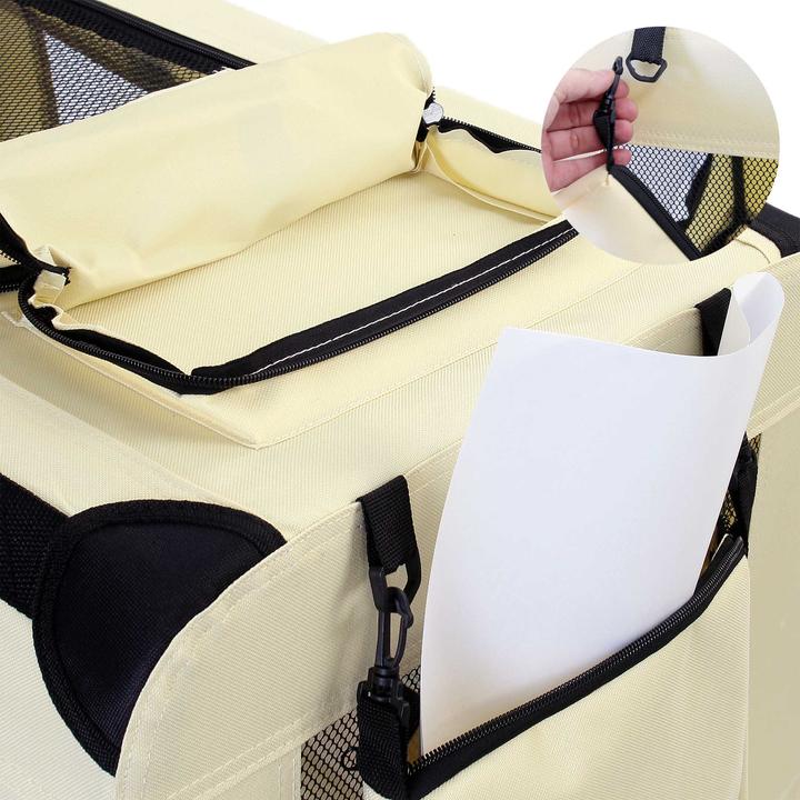 Produktbild Fudajo Transportbox (Hund, Katze, Kleintier, Atmungsaktiv, Faltbar, Waschbar)